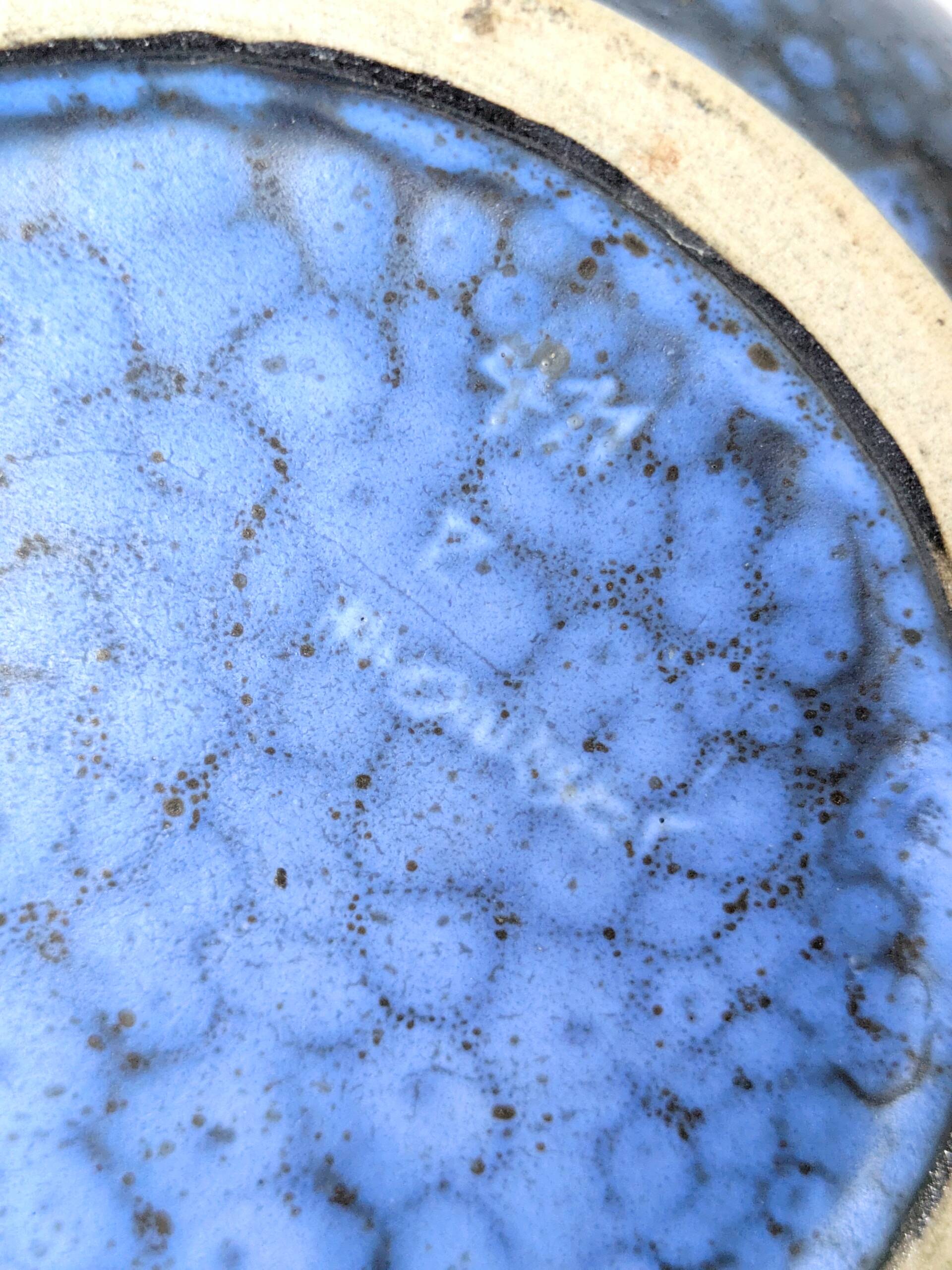 Vintage blue ceramic vase by Thoms Keramik, Germany, 1960s–1970s