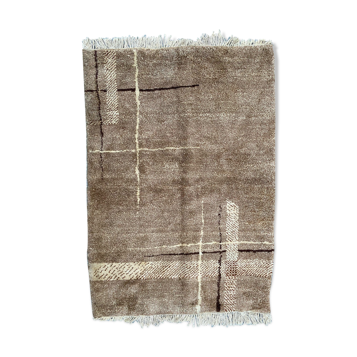 Art deco antique handmade carpet 140x200 cm