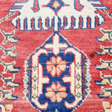 Handmade afghan rug in wool 98x149cm