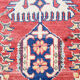 Handmade afghan rug in wool 98x149cm