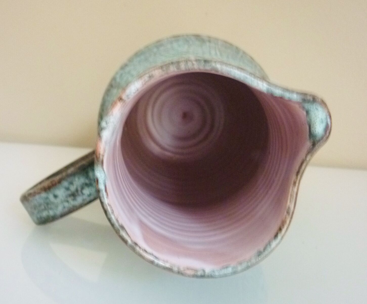Pitcher signed Camos Vallauris, glazed ceramic, 60s/70s