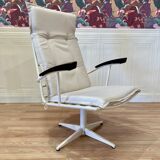 Pair of metal and Bakelite armchairs, 1960s design.