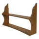 Vintage wooden wall shelve rack bookshelf in pinewood  minimalist design