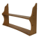 Vintage wooden wall shelve rack bookshelf in pinewood  minimalist design