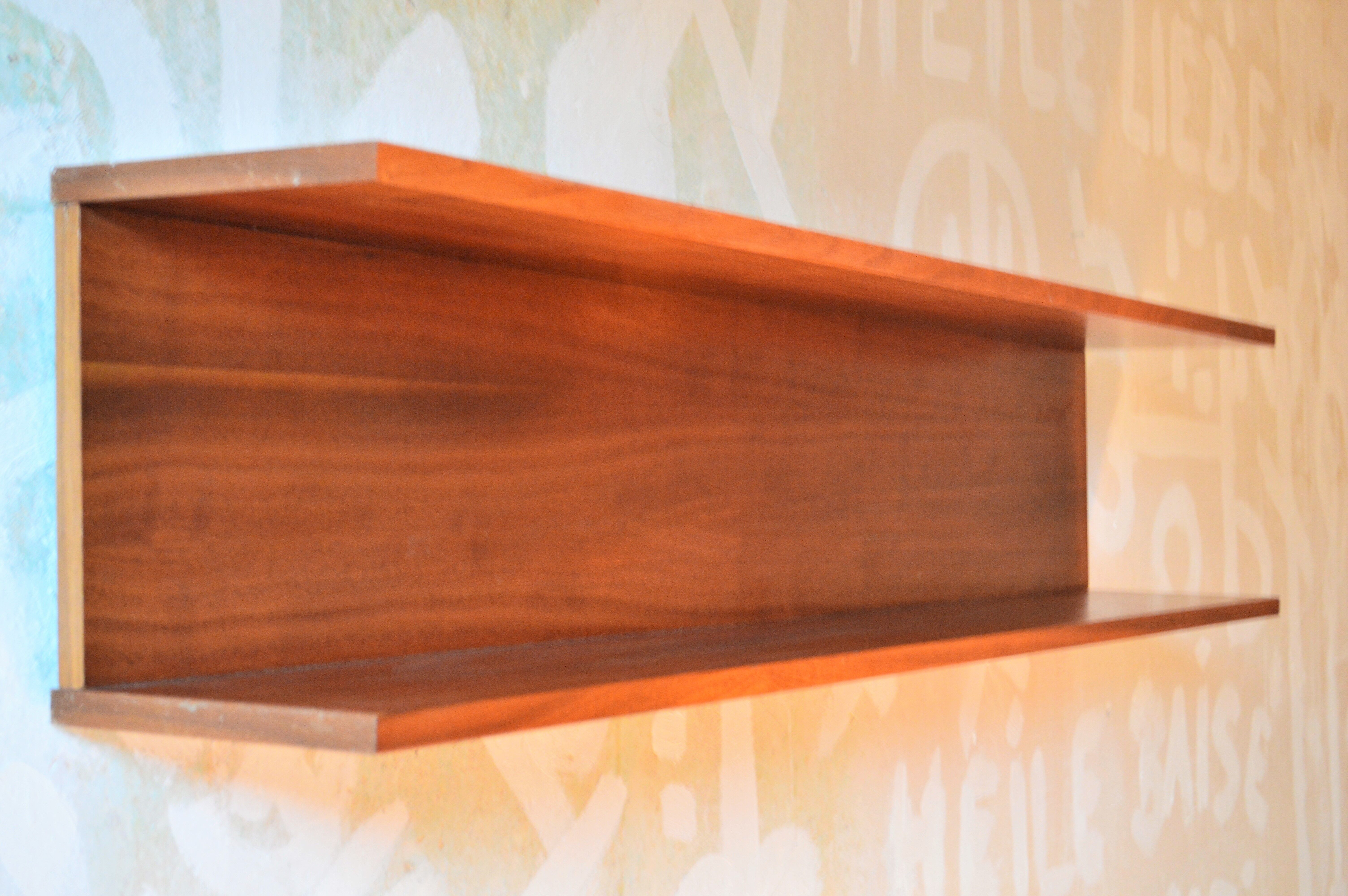 Vintage teak shelf designed by W.Wirz for Wilhelm Renz Germany of the 60s