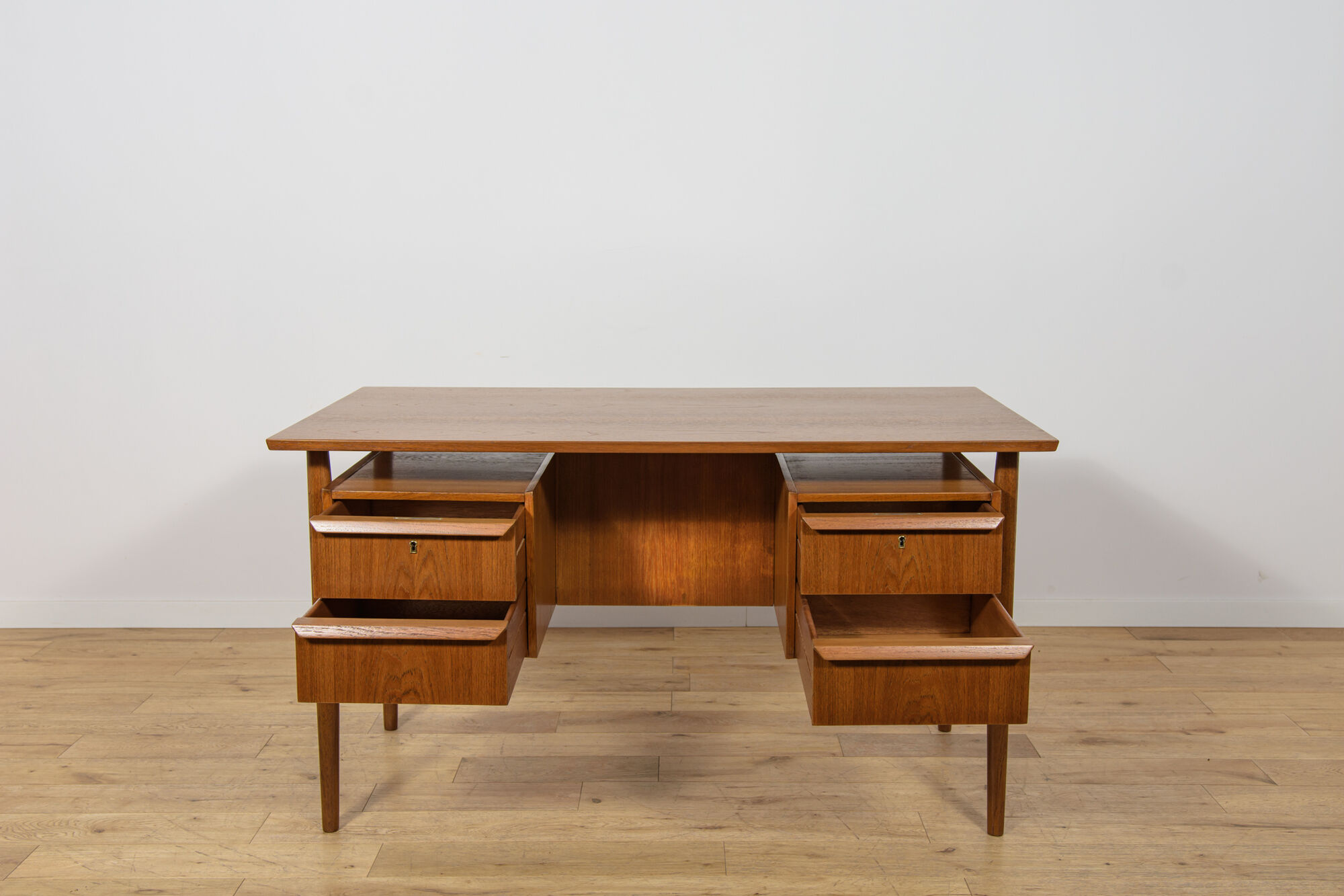 Mid-Century Teak Desk by Gunnar Nielsen Tibergaard, Denmark, 1960s