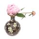 Chinese enameled brass vase