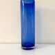 Lot de 2 vases vintage en verre bleu cobalt
