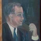 Portrait of a man with a pipe