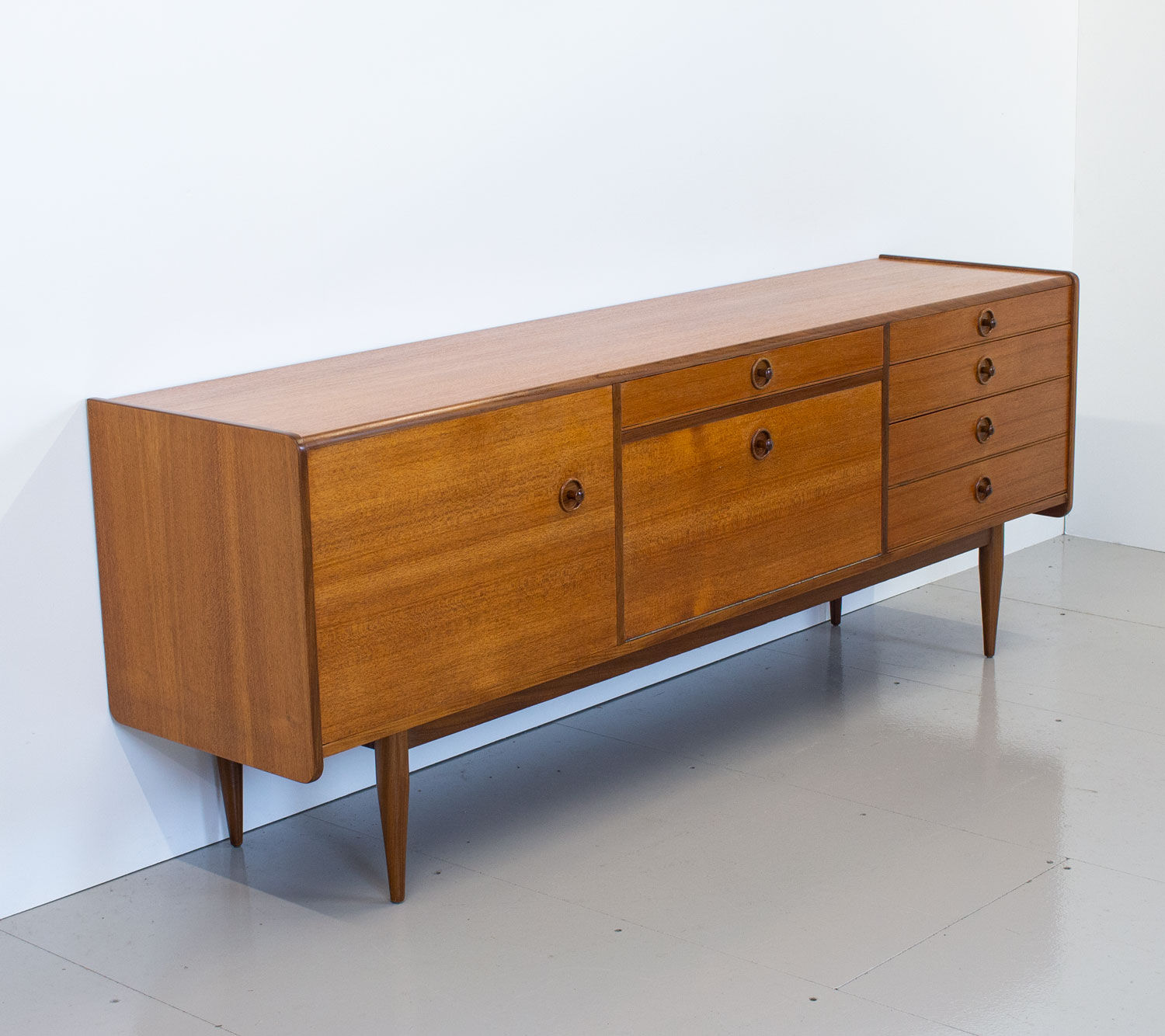 1960s Teak & Afromosia Sideboard designed by Robert Heritage