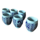 Lot de 6 gobelets céramique artisanal
