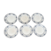 Assiettes plates Grand dépôts E. Bourgeois x6
