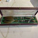 Box of 2 salad servers antique