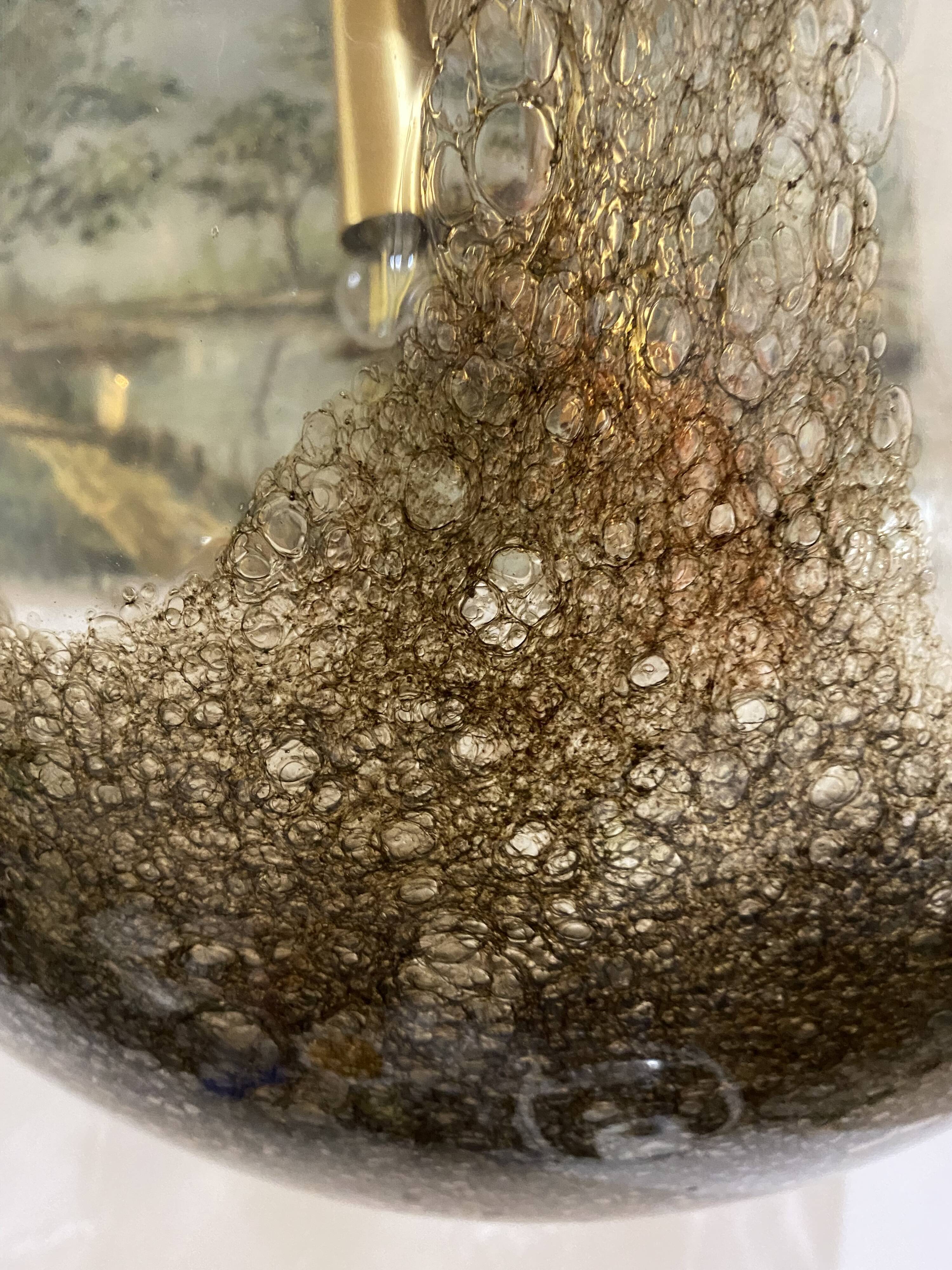 Angelo Brotto globe murano gold finish