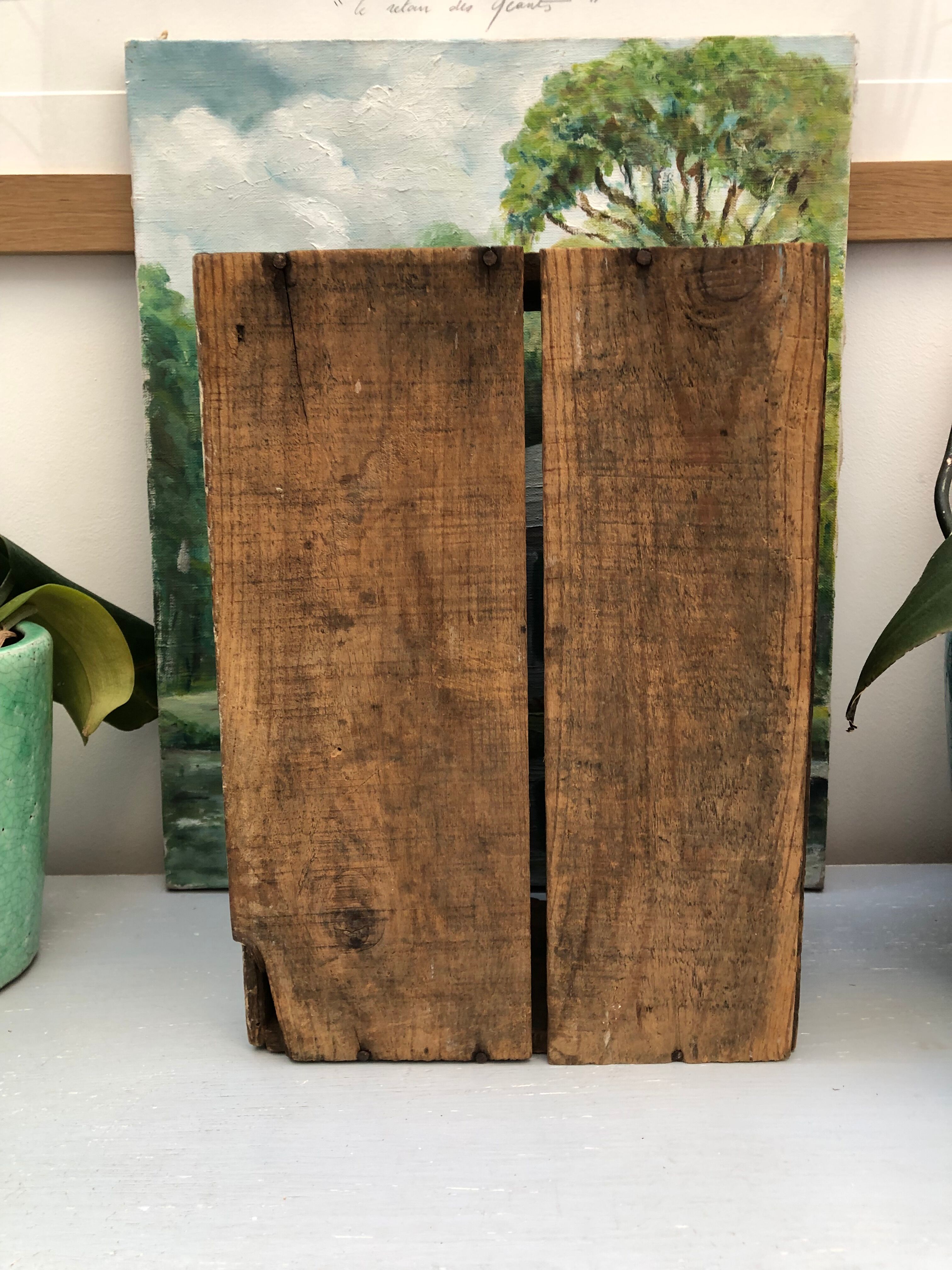 Old wooden box, industrial