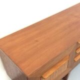 Vintage Scandinavian sideboard, Sleigh sideboard