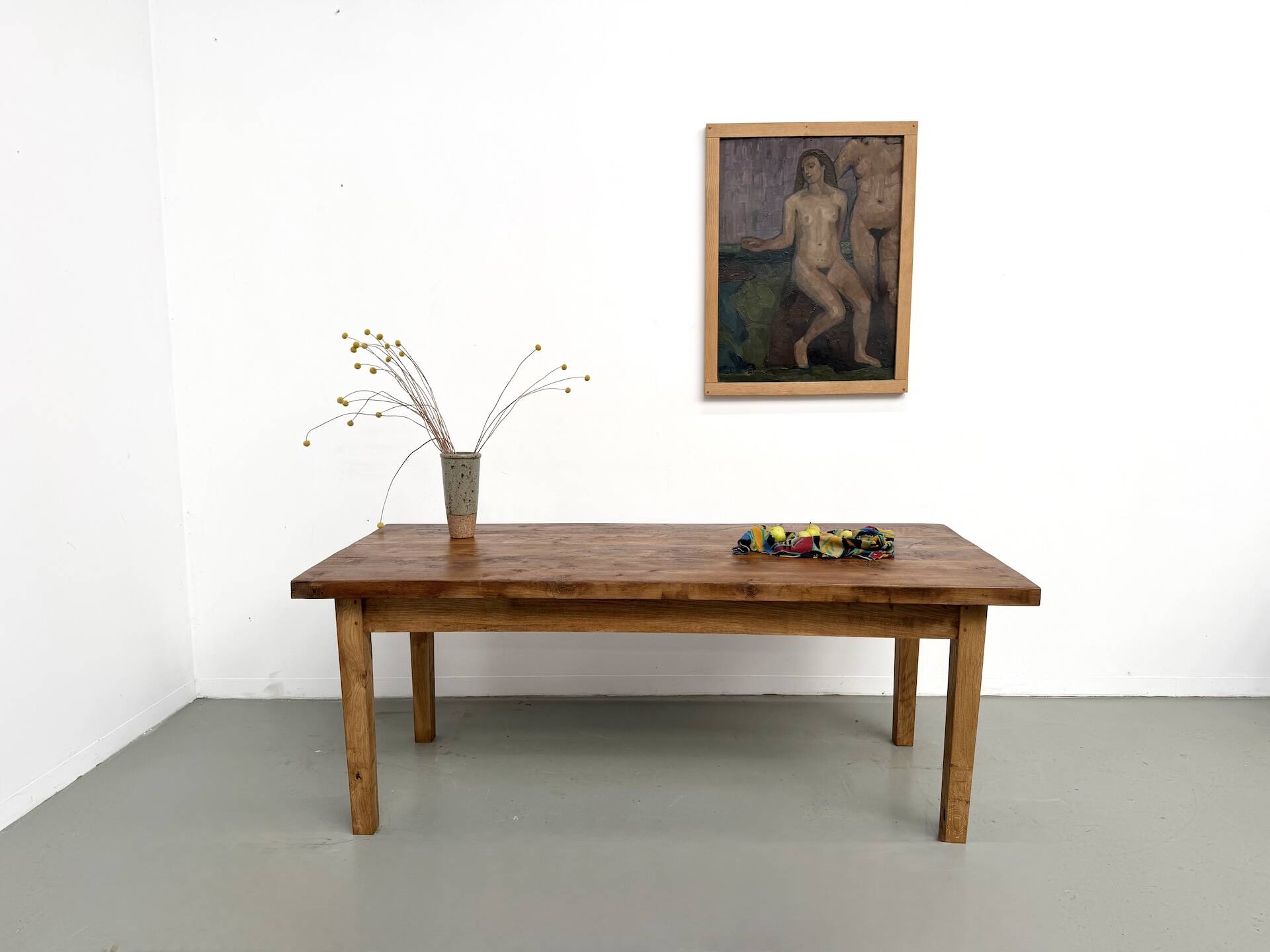 Table en chêne massif – années 50