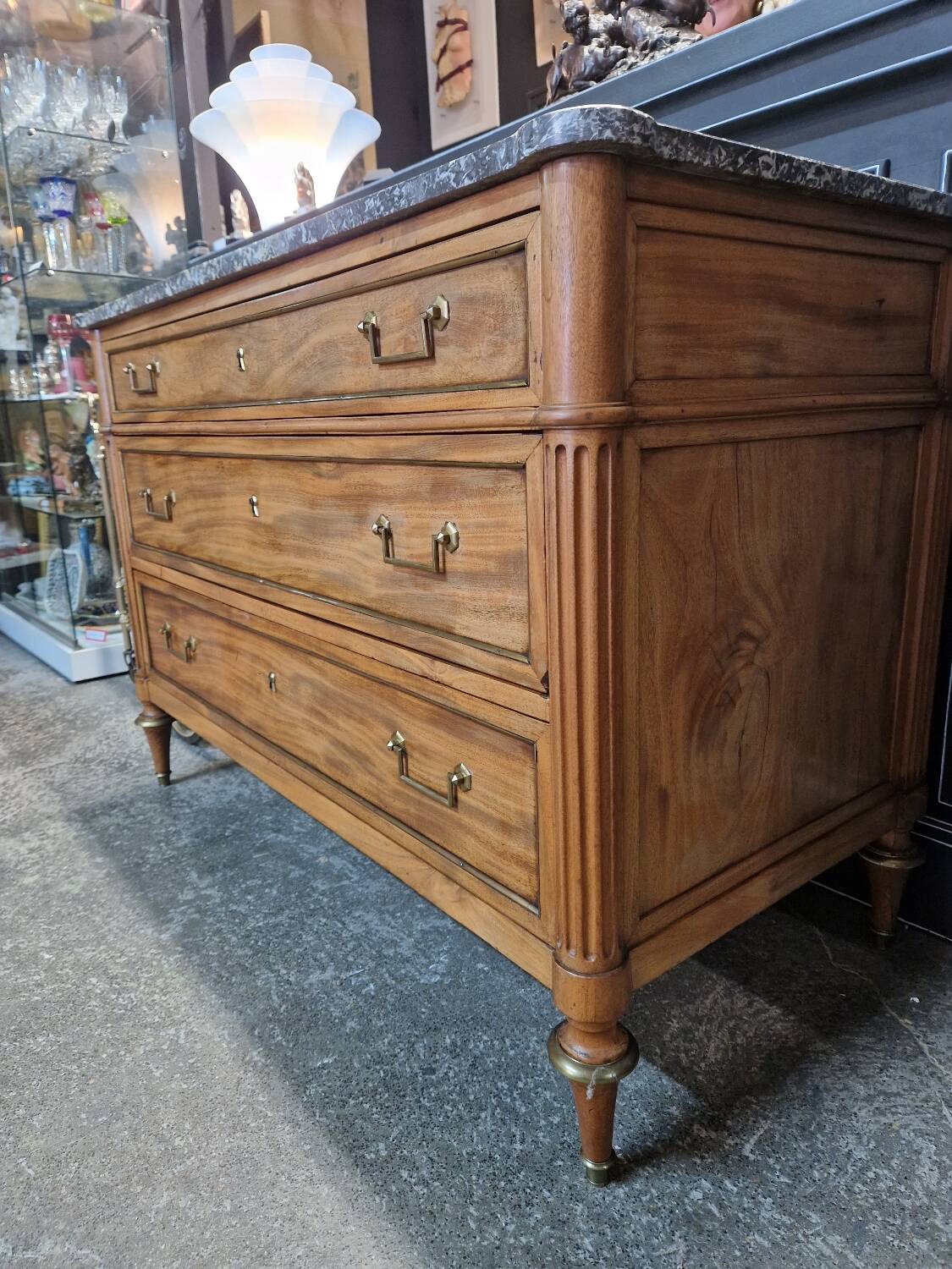Louis XVI Period Blond Mahogany Chest of Drawers - 18th Century