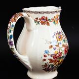 Pichet en porcelaine motif floral San Claudio vintage