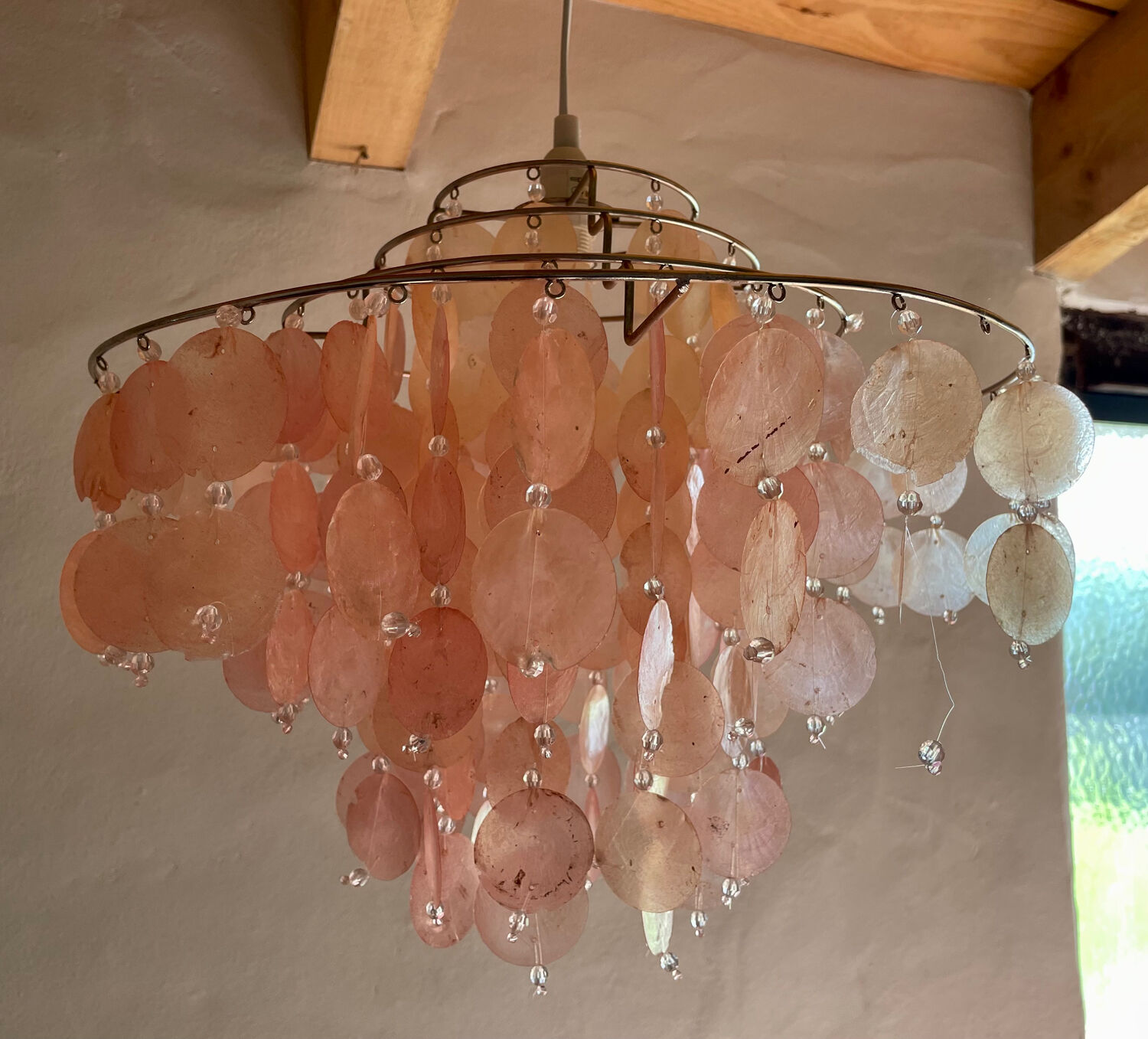 Mother-of-pearl chandelier