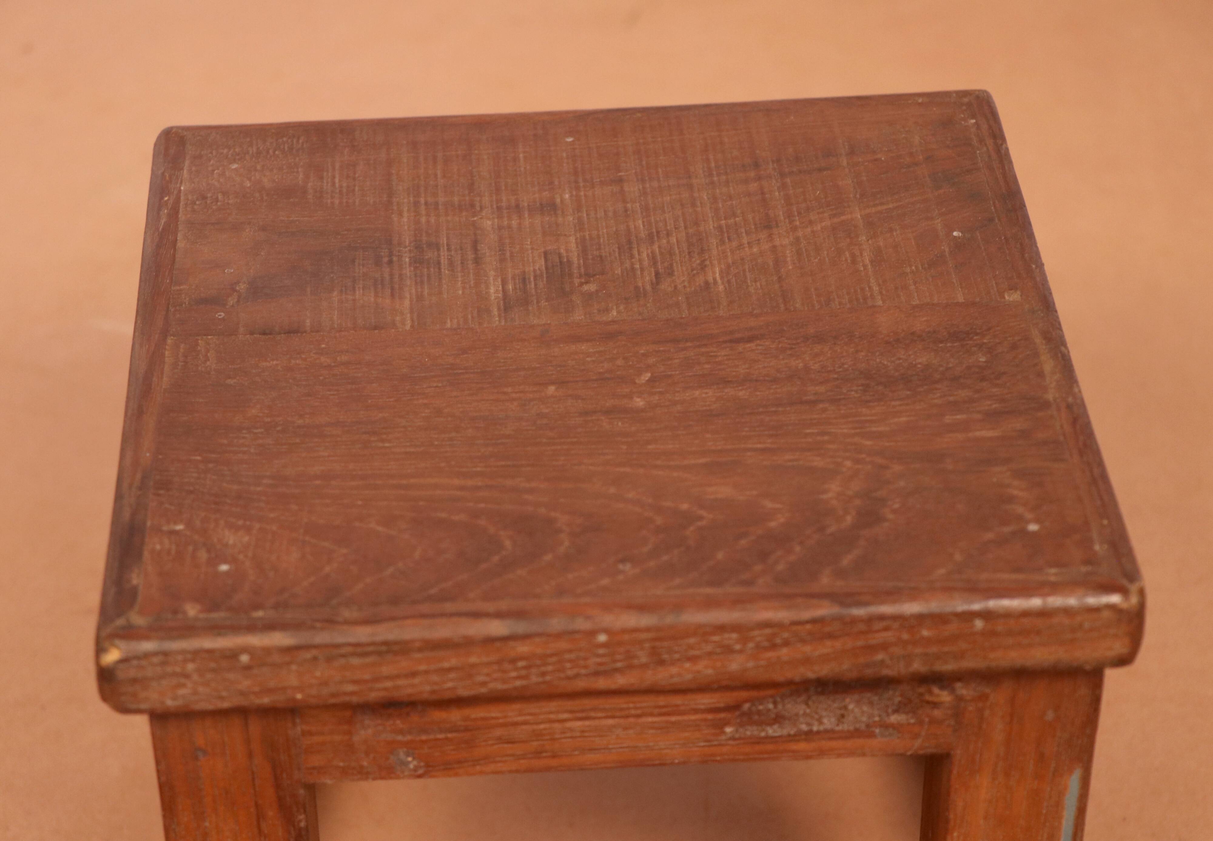 Old workshop bedside table