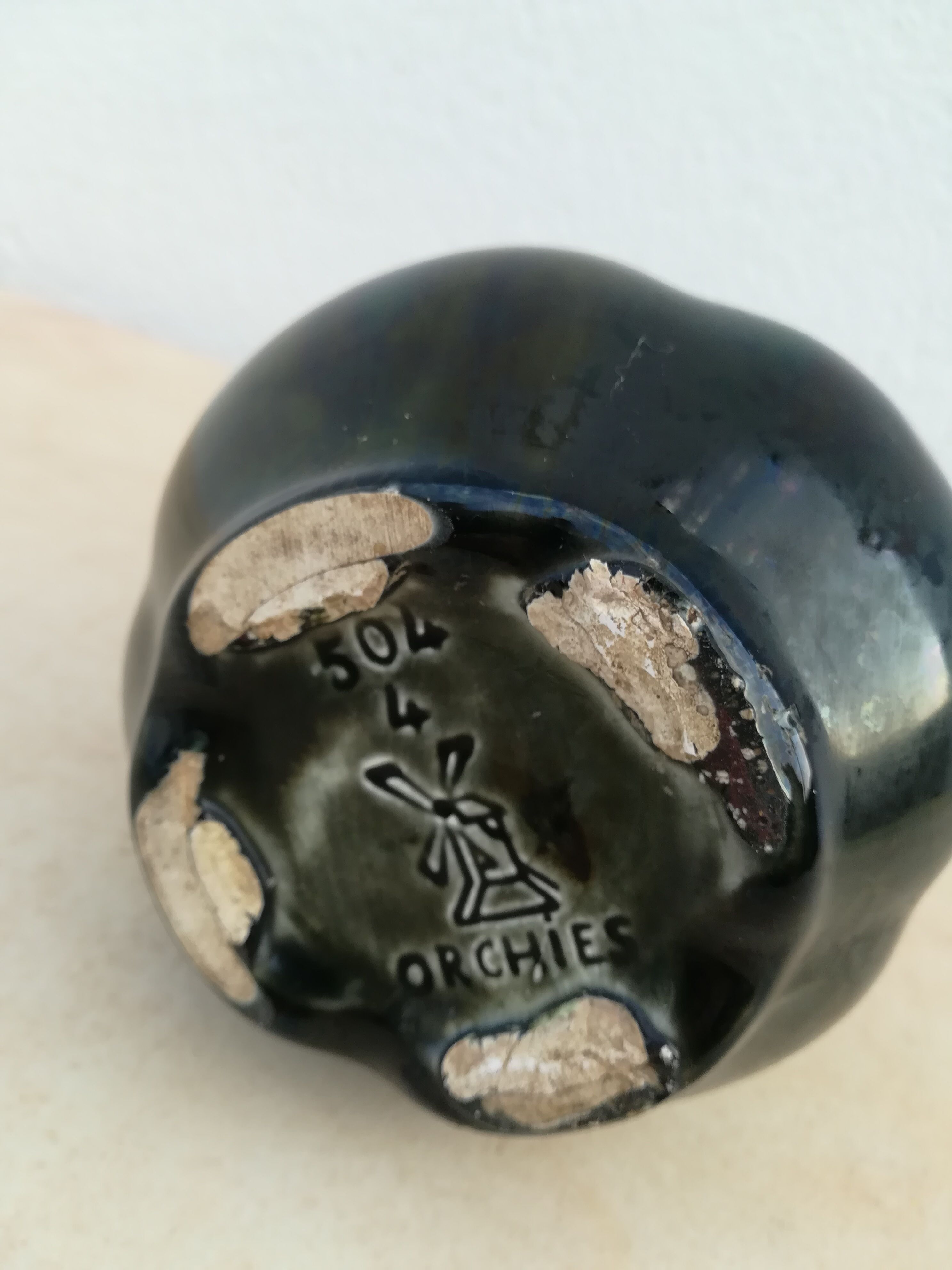 Art nouveau Orchies earthenware vase