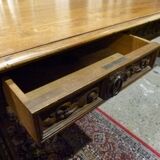 Table de bureau en noyer XXème