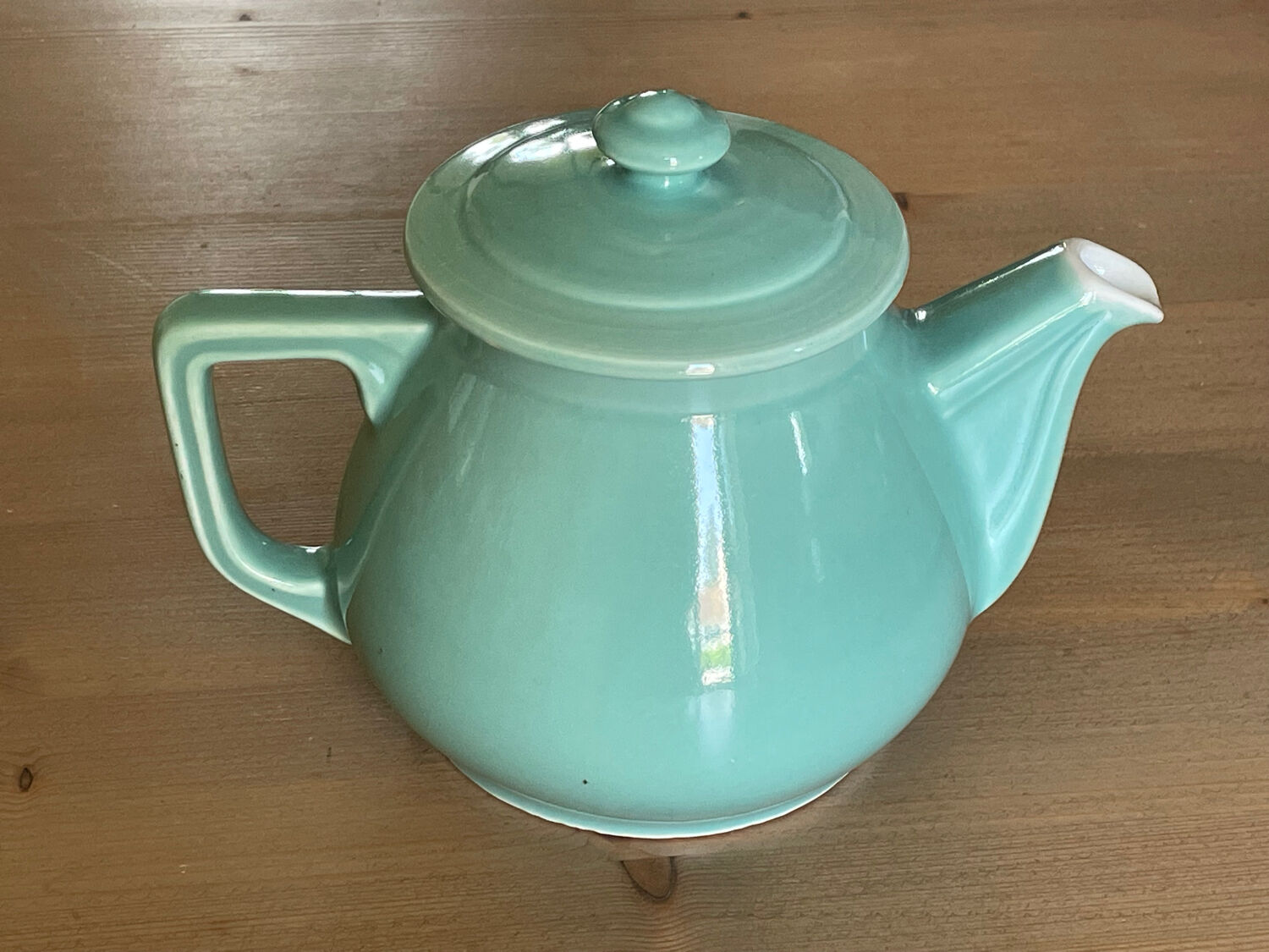 Vintage green ceramic coffee maker