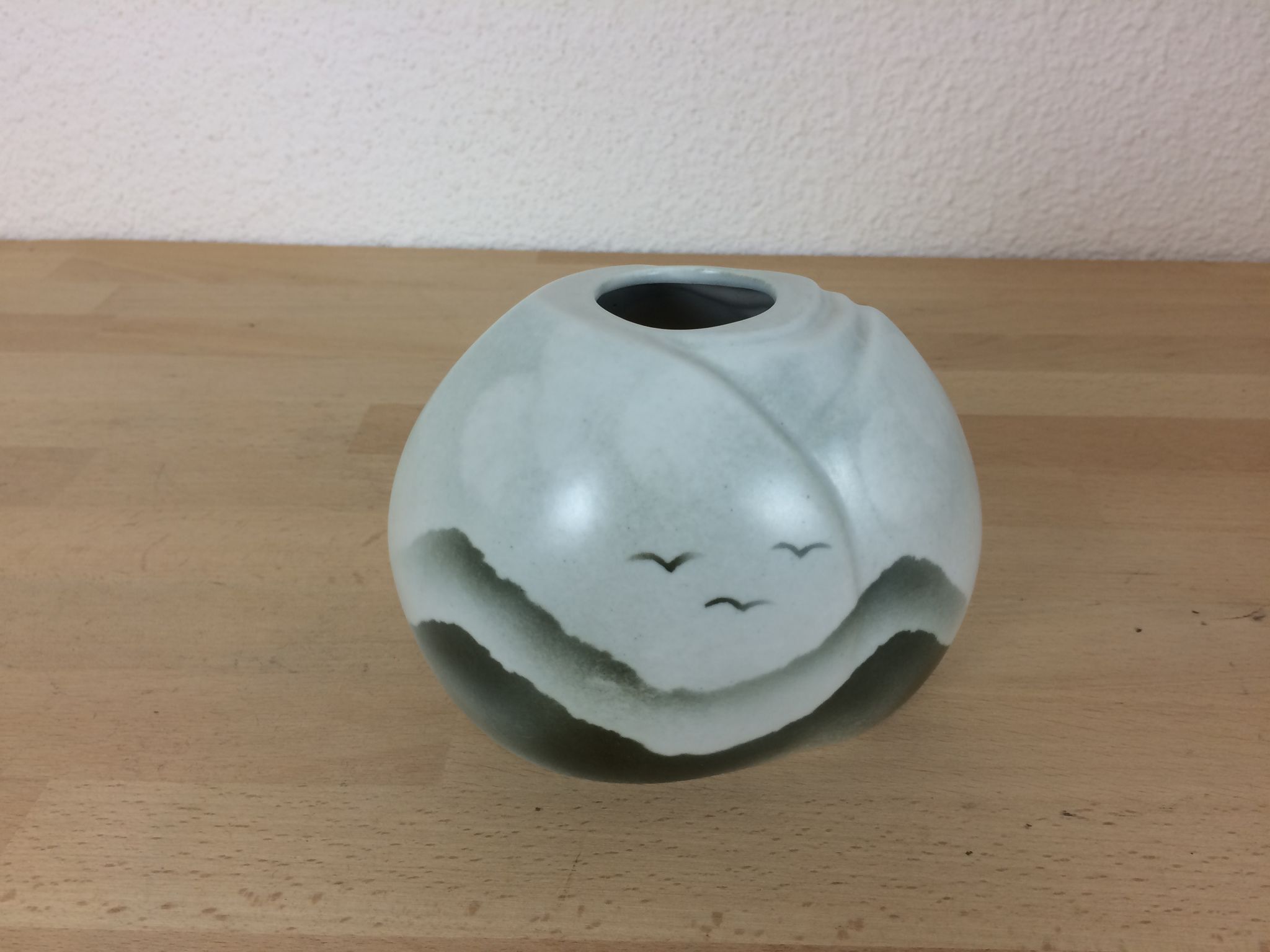Vase paysage porcelaine de Virebent