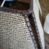Vintage rattan blade suspension