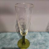Four vintage stemmed glasses