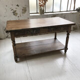 Artist studio oak draper table