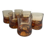 Amber Whiskey Glasses