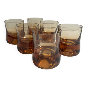 Verres à whisky ambré
