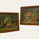 Pair of Still Life Fruit Paintings 1900