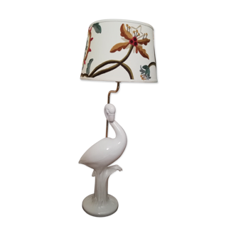 Pink flamingo lamp