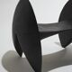 Assise Aigeon en bois noir