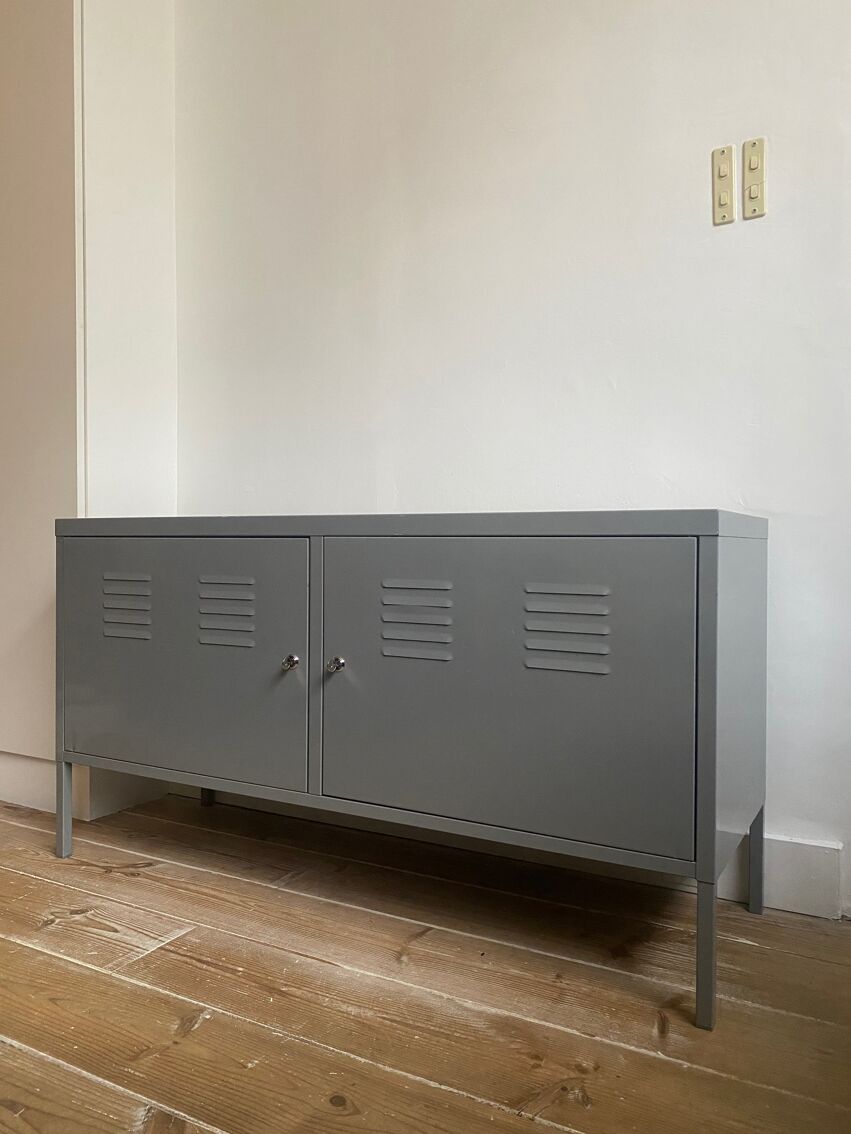 Armoire iconique vintage Ikea PS couleur grise | Selency