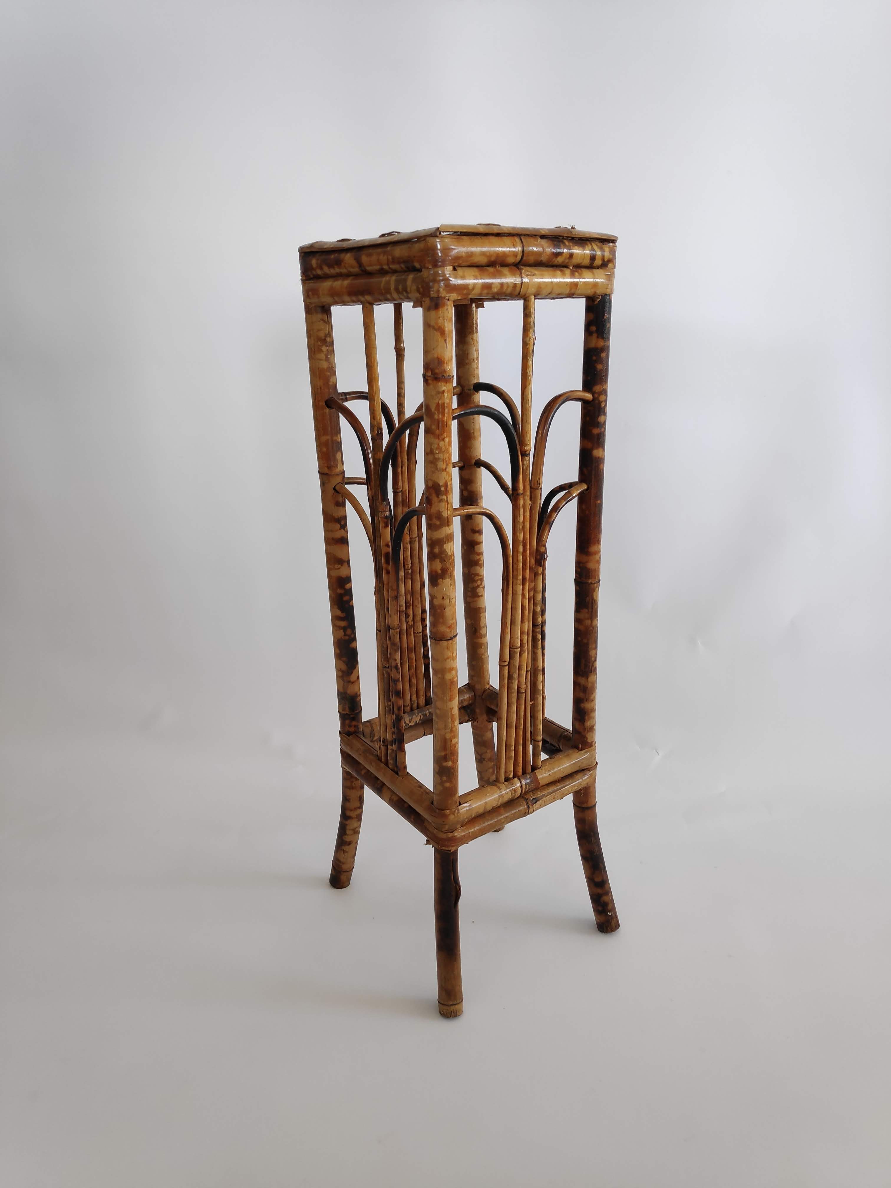 Bamboo plant holder from the years 60