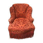 Ancien fauteuil crapaud