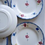 Lot de 5 assiettes à dessert Digoin Sarreguemines