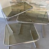 Chrome trundle tables