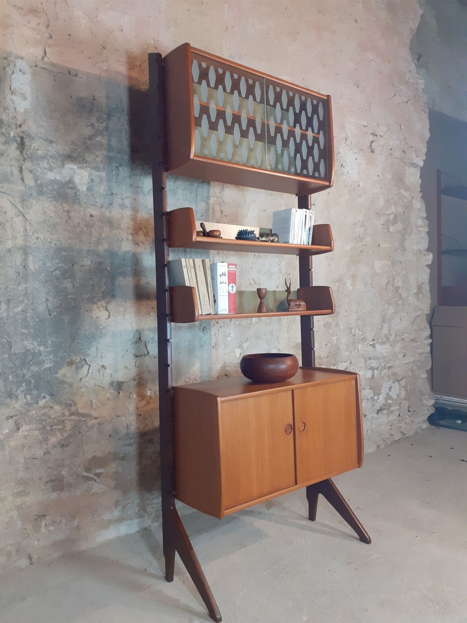 Furniture Of Storage 1 module in Teck "Ergo" by John Texmon, Mid-Century Scandinavian 1960s