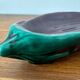 Old Vallauris aubergine ceramic vintage empty pocket bowl