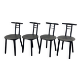 Vintage Italian Chairs, 1980s, Set of 4
