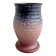 Vintage blue and pink ceramic vase