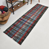 Flatweave Turkish runner rug 248x70cm