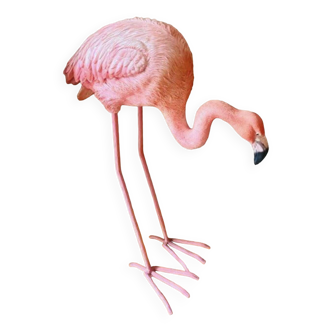 Flamand rose en céramique