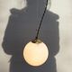 Baladeuse globe verre opalin d15