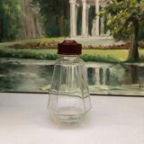 Sucrier verre et bakelite bistrot